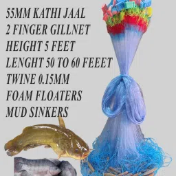 2 Finger fishing net mud sinker Fishing Net-picture-22
