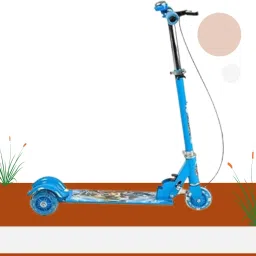 Kids LED Light Wheel And Height Adjustable Kick Scooters For Childrens. (blue)-picture-26