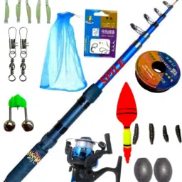 Ultimate 7ft Fishing Combo Rod, Reel, Full Set, and Blue mantain Blue Fishing Rod-image-77