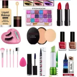eyeshadow with eyeliner mascara kajal lipstick nail polish eyelash & compact-8