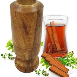 Vijaysar Wood Sugar Control Glass Glass Water/Juice Glass-image-15