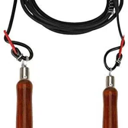 Speed Jump Rope for Cardio, Endurance and Warm-Up (Adjustable) Black-image-6