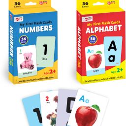 My First Flash Cards for Kids (Combo Set of 2): Alphabet and Number - 72 Cards-9