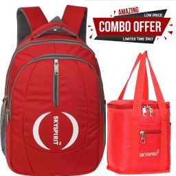 School /College /Business / Office / Unisex Travel with lunch bag pack of 2 Waterproof School Bag-image-11