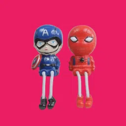 Cute Dolls with Mask Hanging Legs Showpiece#03 Decorative Showpiece - 3 cm-image-52