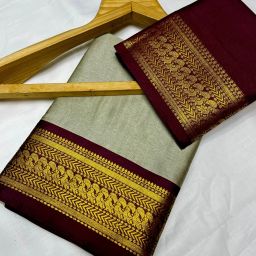 Woven, Self Design Bollywood Cotton Silk Saree-image-46