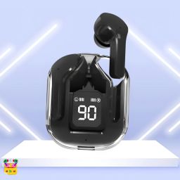 Ultrapods Max Blutooth Earbuds With Transparent Design Case & Led DisplayA199 Bluetooth Headset-image-11