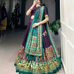 Embroidered Semi Stitched Lehenga Choli-image-72