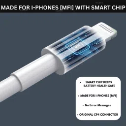 RoarX Type C 6 A 1 m 20 W PD Fast Charging USB C to Lightning Compatible with iPhone X,11,12,13,14 image 3
