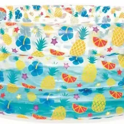 (IND*74) life pool inflatable 3 rings kids round swimming poo Inflatable Swimming Pool-image-4