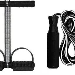SINGLE SPRING TUMMY TRIMMER WITH JUMPING ROPE Fitness Accessory Kit Kit-image-15