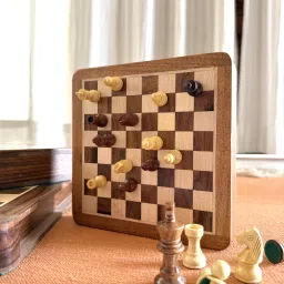 Wooden Magnetic Chess Board - Rosewood Chessboard with Drawer Storage (7 Inch) 6 cm Chess Board-picture-35
