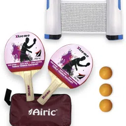 Perfect Xtreme 1 Star Racquets with 3 Balls, Net and cover Table Tennis Kit-63
