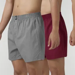 Pack of 2 IntelliEaze 100% Super Combed Cotton PACE Solid Men Boxer-image-22