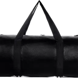 10 L Gym Duffel Bag - PU-Leather GymBag Hand-Held & Cross-Body Bag for Unisex - Black-image-72