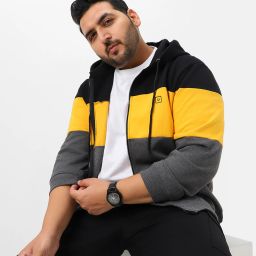Men Colorblock Casual Jacket-image-52