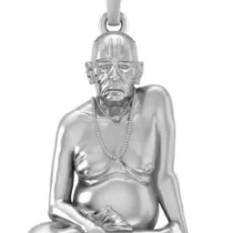 Sterling Silver (92.5% purity) Spiritual Swami Samarth Pendant for Men & Women Pure Silver religious Swami of Akkalkot Swami Smarth Locket for Good Health & Wealth Sterling Silver-picture-24