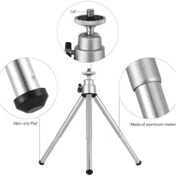 BUFONA Camera Phone Rotating Flexible Tripod Stand Tri-Mini Tripod with BallHead Holder Tripod, Tripod Kit, Tripod Clamp, Tripod Ball Head image 3