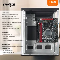 Frontech H110/1151 DDR4 LGA1151Socket Micro-ATX Intel H110 Chipset DDR4 Motherboard for Desktop image 5