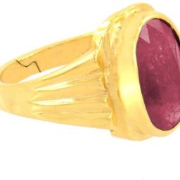 Silver Ruby Platinum Plated Ring-image-48