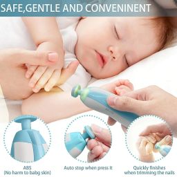 Electric Nail Trimmer Filer Manicure Kit,Ideal for Newborn Baby nail Cutter-199-image-13