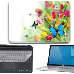 I-Birds Enterprises 3 IN 1 Laptop Skin, Key Guard & Screen Protector For 15.6 inch Laptop combo-3433 Combo Set-image-39
