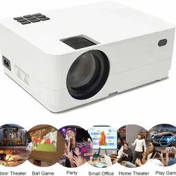 IBS ANDROID 9.0 YOUTUBE NETFLIX HD LED 3D Projector 5000 Lumens, HDMI USB VGA AV, 1280*720P (5000 lm) Portable Projector image 2