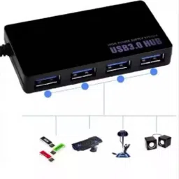 MITHEETECK TERABYTE 3.0 USB Hub 4-Port with Power Supply Super Speed Portable USB Hub Combo Set image 3