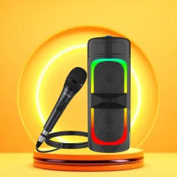 GUGGU Bluetooth (PORTABLE PARTY SPEAKER) With Karaoke Mic & RGB Lights, Bass SoundG374 40 W Bluetooth Party Speaker-image-53