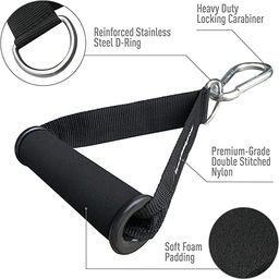 Fitcozi Resistance Band Handle | Foam Door Anchor | Carabiner Hooks | Bag (Combo Deal) for Toning Tube, Loop Band & Multiple Exercise Equipment image 3