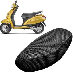 lakshmina enterprises N 3D Free Size Bike/Scooty Seat Cover Very Soft Net Mesh Fabric and Smooth Single Bike Seat Cover For Honda Activa 4G-picture-1