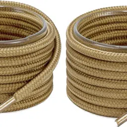 house of common Shoe Laces Round Camel Tan 120cm shoe laces for boot sport hiking Tan shoes Shoe Lace-image-63