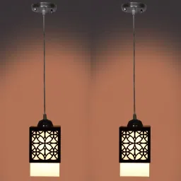 Wooden Hanging Lamp Without Bulb(PACK OF 2) Pendants Ceiling Lamp-picture-9