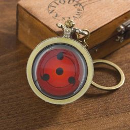 Seven Square Premium Vintage Naruto Sharinghen Pocket Watch Key Chain Classic Design Antique Analog Metal Car Bike Home Keychain With Key Ring Gift For Men & Women Multicolor Anti Rust Stainless Steel Pocket Watch Chain-image-42
