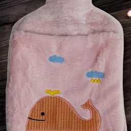 Comfirt Hot Water Rubber Bag with Soft Plush Fur Pocket Cover For Body Ache Non-Electrical 2 L Hot Water Bag-image-8