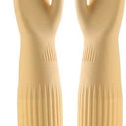 Long Cuff Chemical Protection Food Safety Reusable Kitchen Household Cleaning Rubber Safety Gloves-image-89