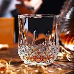 (Pack of 2) Crystal Whiskey, Juice Scotch Vodka Beer Champagne Tumbler, (Pack Of 2 , 350Ml) Glass Set Whisky Glass-image-59