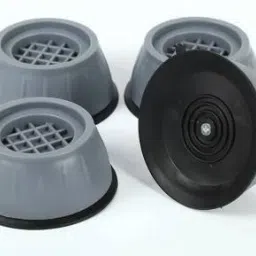 Anti Vibration Pad with Suction Cup Feet, Fridge, Washing Machine Feet Pads Leveling Feet Anti Walk Pads Shock Absorber (PACK OF 4) Laundry Trolley-image-1
