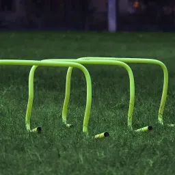Fitfix Hurdles for Field Training and Speed Coordination 12" (Pack of 3) Plastic Speed Hurdles image 4