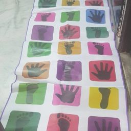 Daycare Activity Mat with Colorful Blocks-35