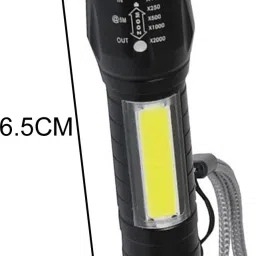 jy-super Mini LED Flashlight Rechargeable Built-in Battery Water-Resistant USB Torch COB Flashlight(2w) Torch image 3