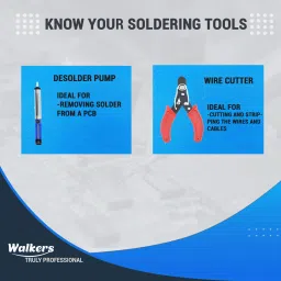 walkers Electronic 12in1 Mobile Repairing Soldering and Desoldering Equipment Tool Machine Combo Kit Set with Flux Paste and Wire 25 W Simple image 4