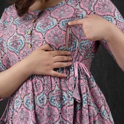 zyla Printed Rayon Blend Stitched Anarkali Gown-picture-3