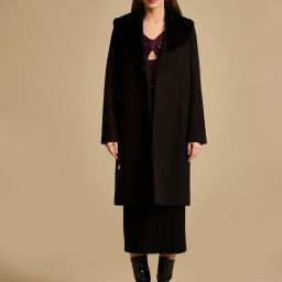 Polyester Solid Coat For Women-image-56