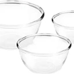 Borosilicate Glass Mixing Bowl Borosilicate Glass Mixing Bowl Microwave Safe Combo of 3 (440 ml, 870 ml, 1470 ml )-image-67