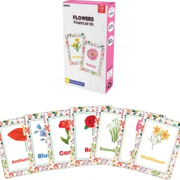 1 Set of 30 Pcs Flowers Flash Cards, Flashcards For Toddlers and Kids-11