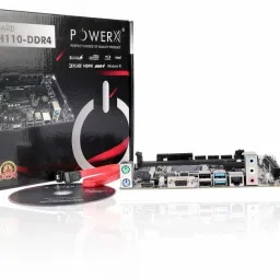 powerx Power X Motherboard PMB-H110-DDR4 LGA 1155Socket Mini-ATX Intel H110 Chipset DDR4 Motherboard for Desktop image 2