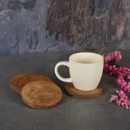 manor house Reflections Natural Brown Mango Wood (Set of 4) Coasters-picture-0