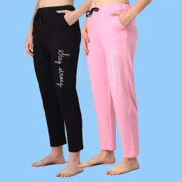 Pack of 2 Women Printed Multicolor Track Pants-image-22