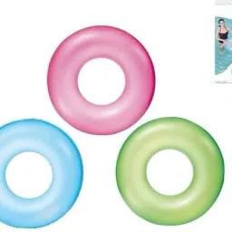 Inflatable (IND*64) Ring Neon 76 cm Multicolor Inflatable Swimming Safety Tube-1